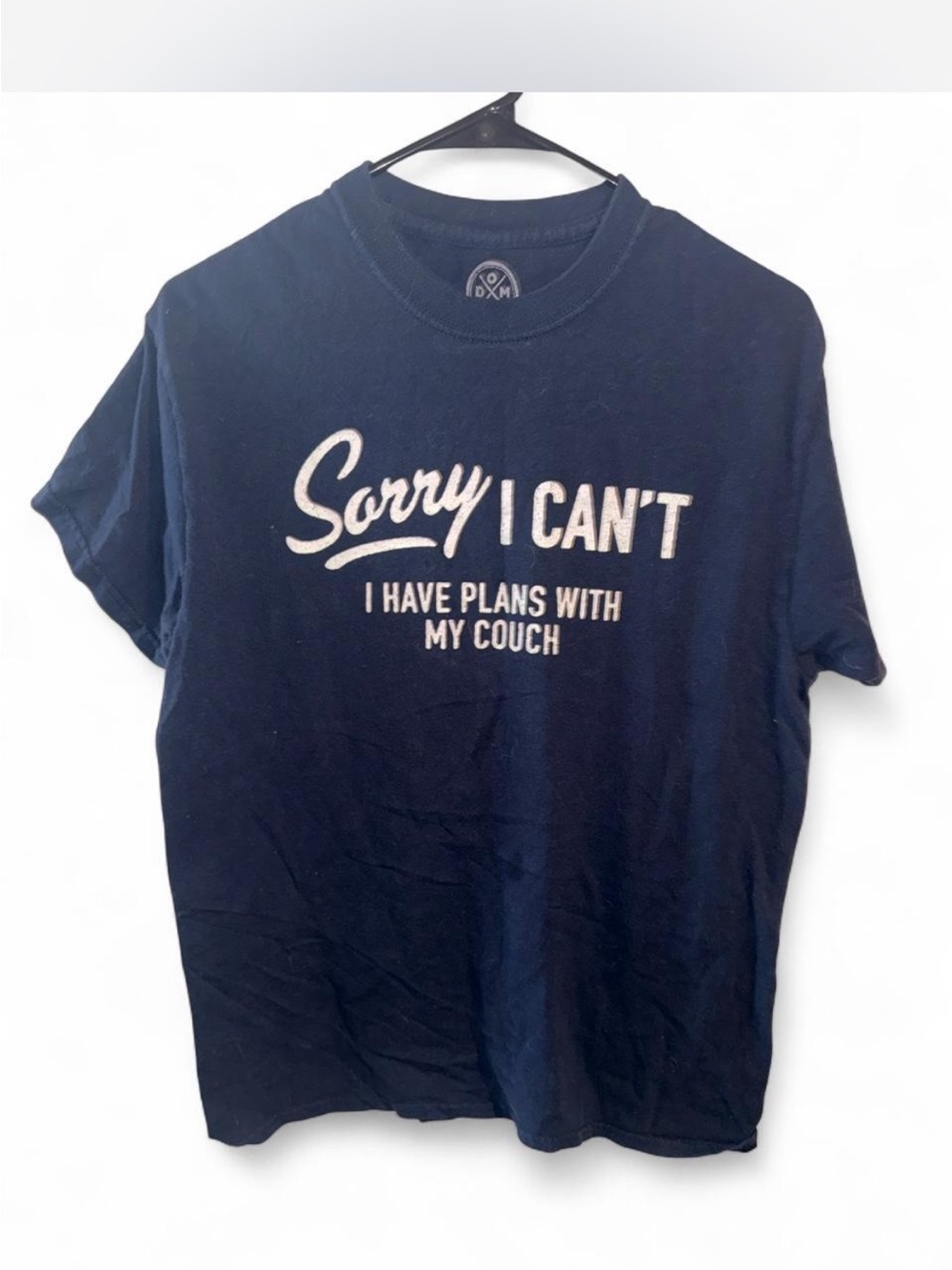 Sorry I Can't Graphic Tee - Navy Short Sleeve